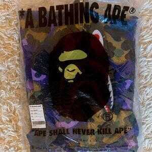 BAPE x Heron Preston Collab 1st Camo Shark Relaxed Full Zip Hoodie